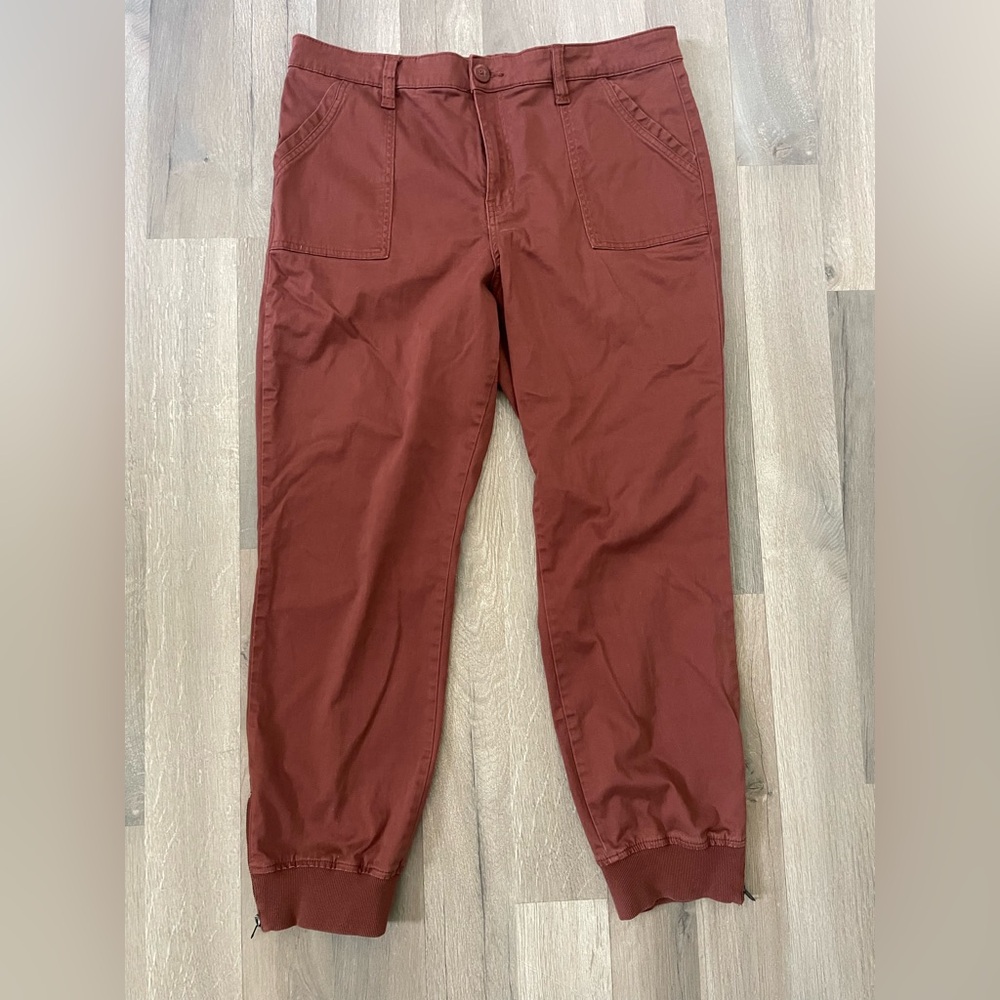 Kut From The Kloth Chris High Rise Joggers Pants in Nutmeg - Size 16